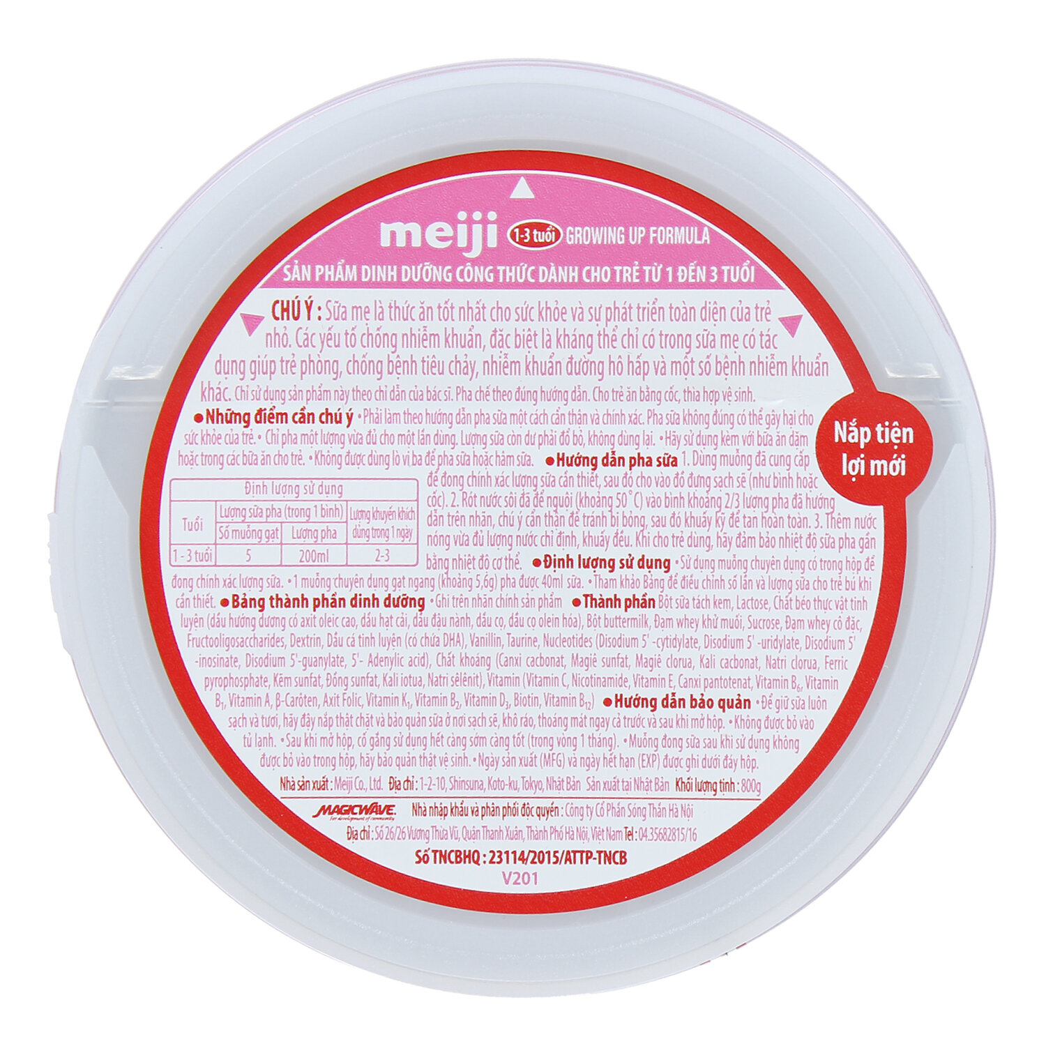  Sữa Meiji Growing Up Formula 800g (1-3 tuổi)