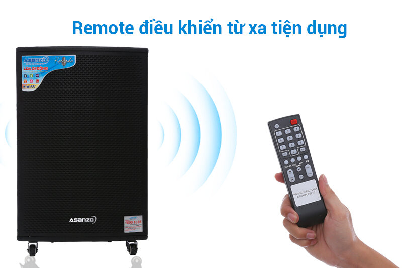 Loa kéo karaoke 200 W Asanzo ASK-7600 Loa kéo karaoke 200 W Asanzo ASK-7600