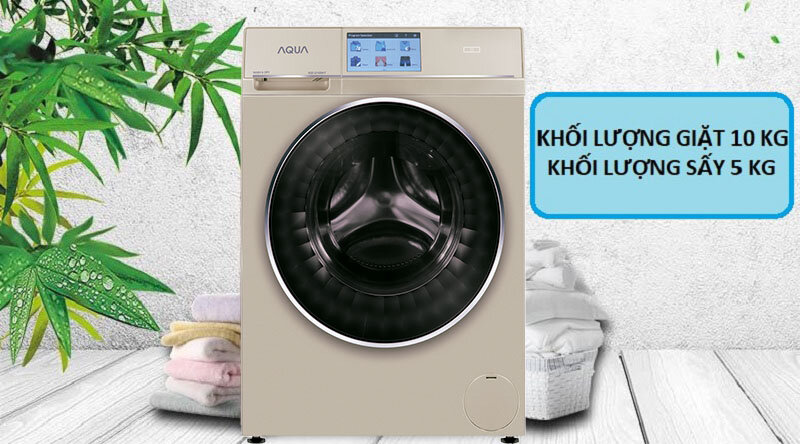 Máy giặt Aqua AQD-D1000HT - 10 Kg, Lồng ngang