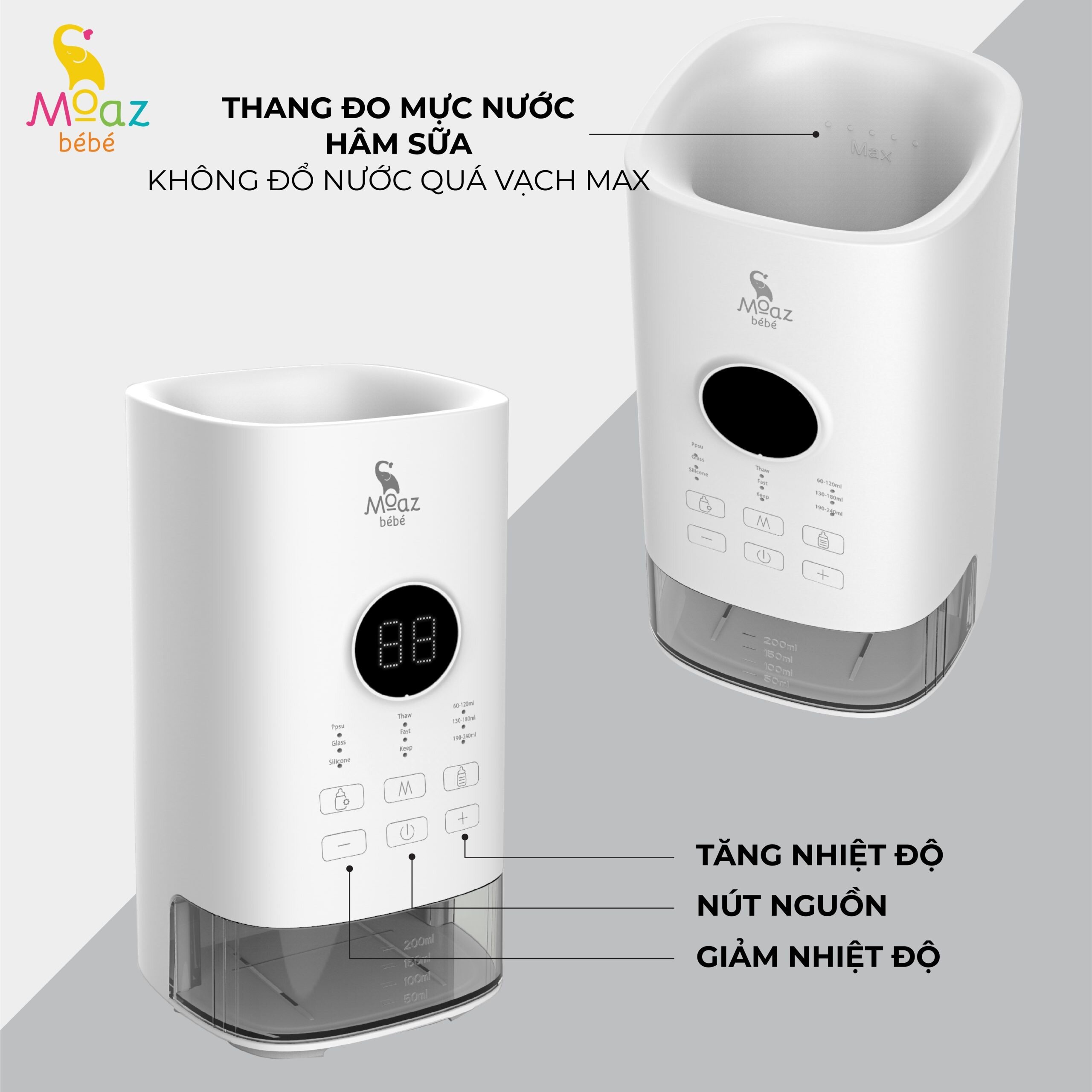 Máy hâm sữa thông minh MB-033