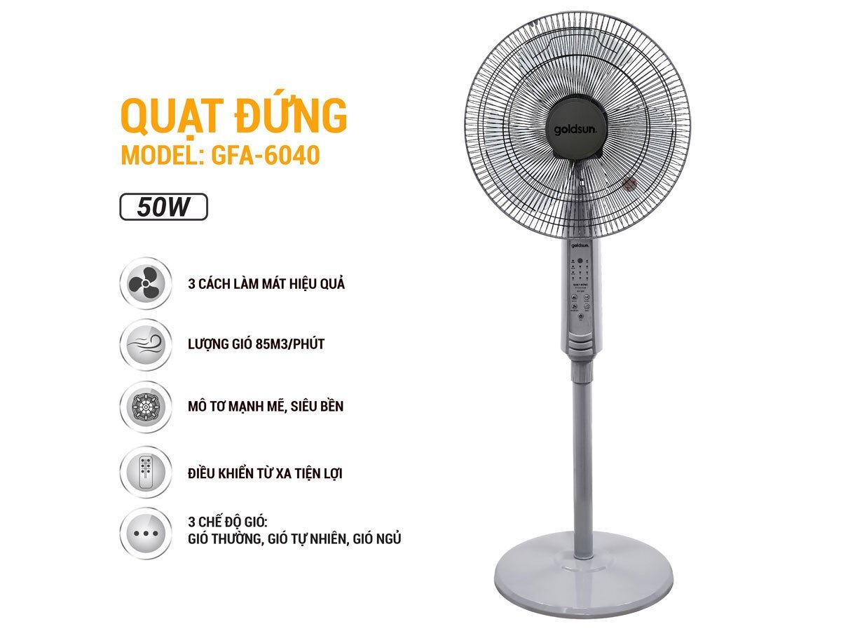 Quạt đứng Goldsun GFA-6040