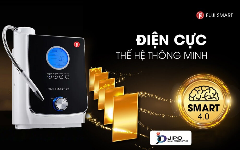 Hệ thống điện cực của máy lọc nước ion kiềm Fuji Smart K8 