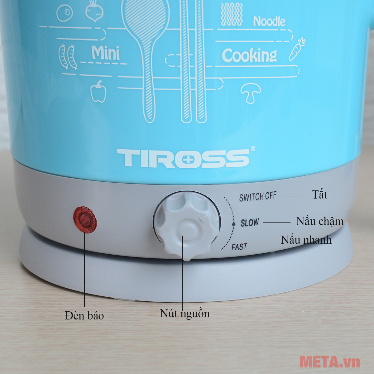 Ấm nấu điện đa năng Tiross TS1366 Ấm nấu điện đa năng Tiross TS1366