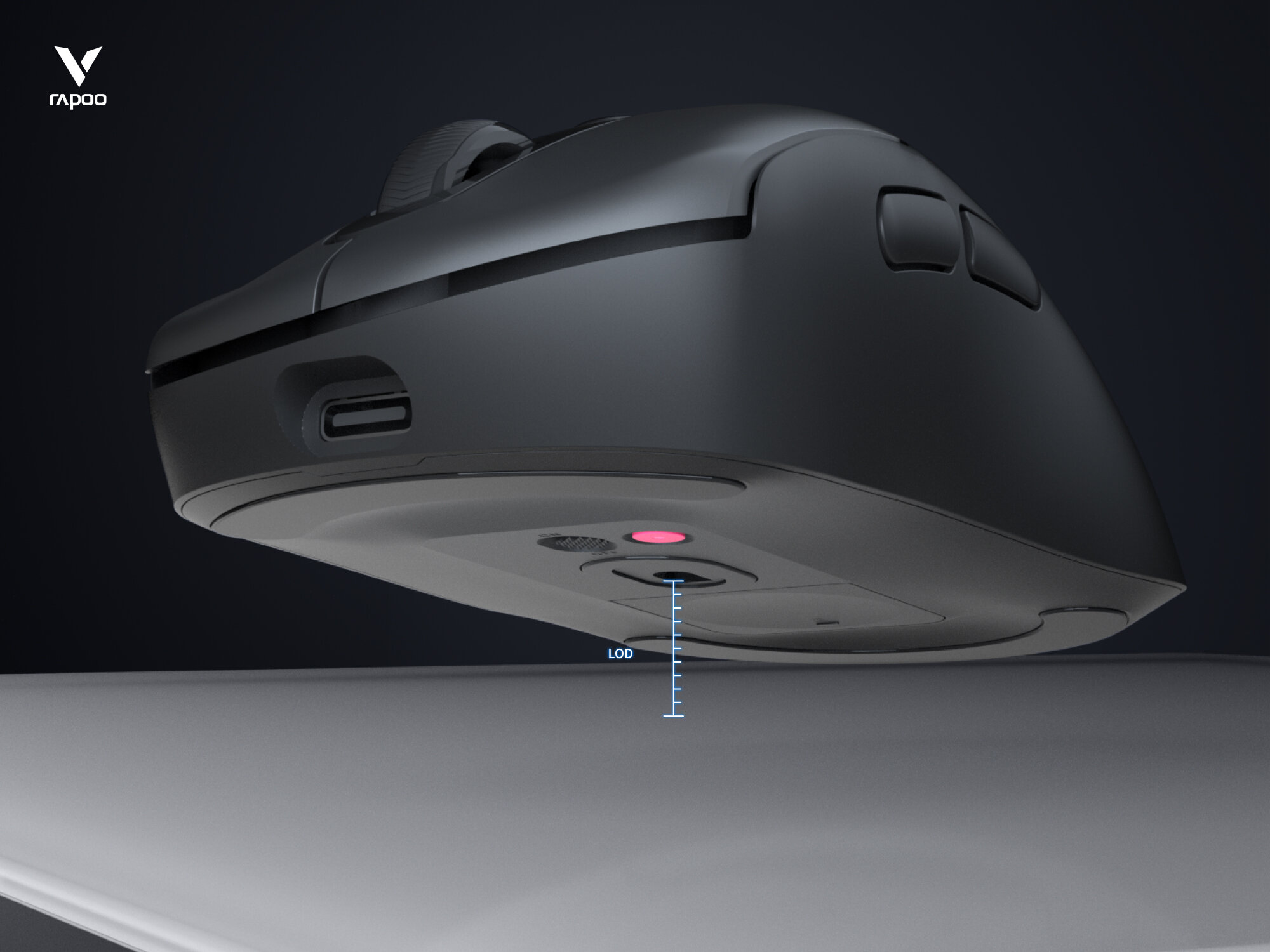 Chuột Gaming không dây Rapoo VT3 Pro Max (Wireless 2.4ghz/Trắng) 5