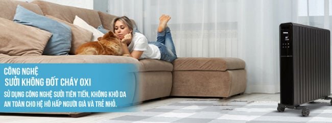 máy sưởi Roler RC-2116A này được ứng dụng công nghệ sưởi dầu hiện đại, tiên tiến