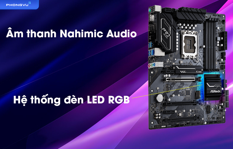Mainboard Asrock Z690 PRO RS | Âm thanh chất lượng