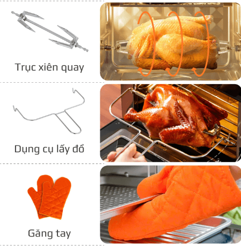 Nồi chiên hơi nước Olivo SF20 Pro được trang bị đầy đủ phụ kiện