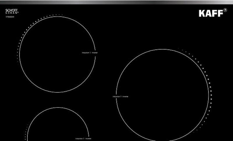 Mặt bếp được làm từ chất liệu kính Schott Ceran