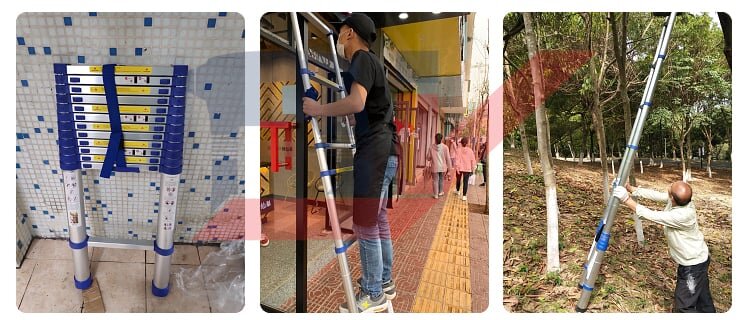 Sử dụng thang nhôm rút đơn DIY TL-I-44S DIY TL-I-44S