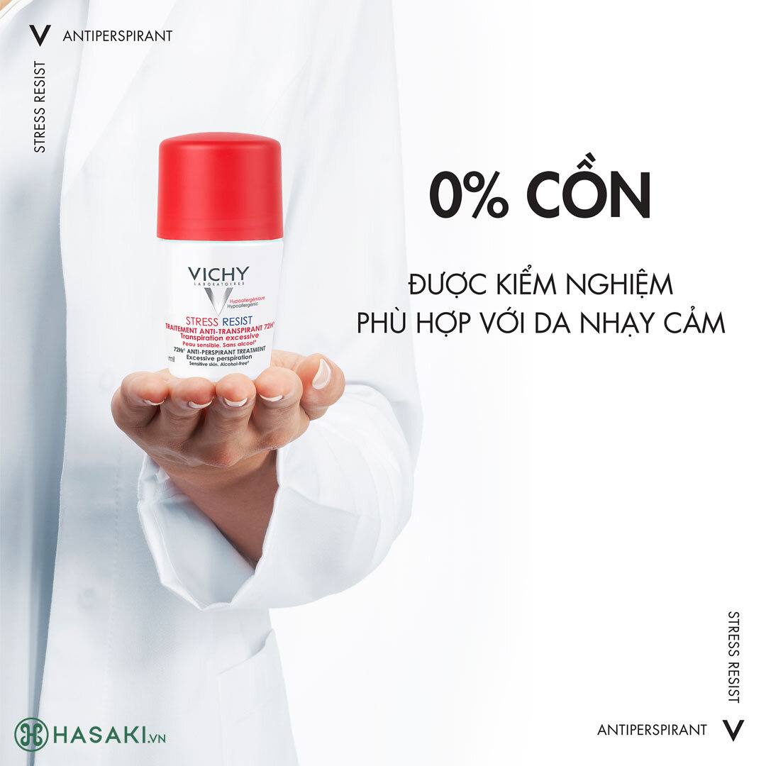 Lăn Khử Mùi Vichy Detransprirant Intensif 72H Ngăn Mồ Hôi, Giữ Khô Thoáng Suốt 72h 50ml hiện đã có mặt tại Hasaki.