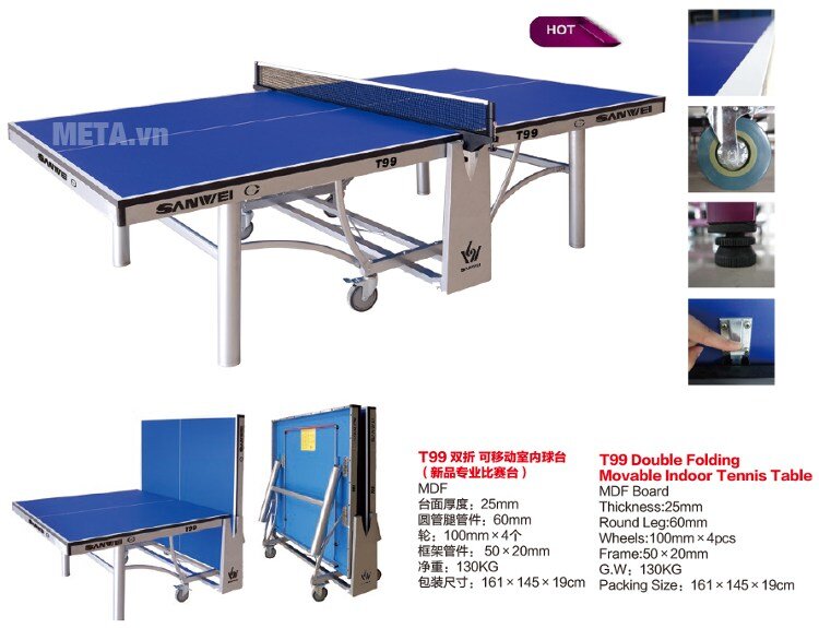 Bàn bóng bàn Sanwei T99