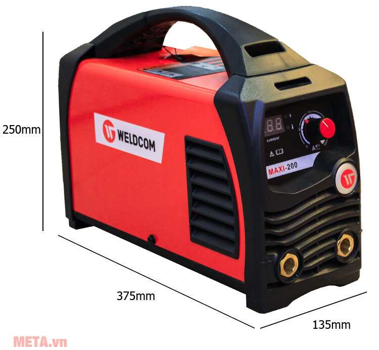 Máy hàn que điện tử Weldcom Maxi 200 Máy hàn que điện tử Weldcom Maxi 200