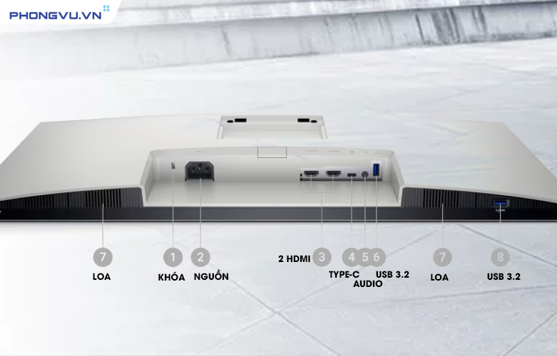 Hỗ trợ những cổng kết nối tiện ích, màn hình có độ sáng cao