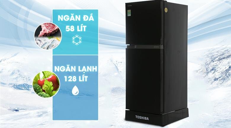 Tủ lạnh 2 cánh Inverter Toshiba GR-A25VU(UK) - 186 Lít
