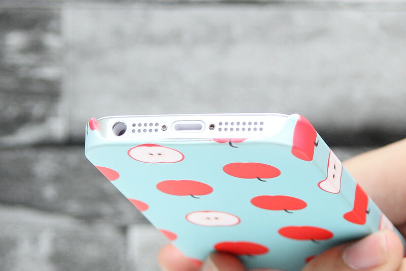 Ốp lưng iPhone 5 - 5S Nhựa Icover Táo Đỏ