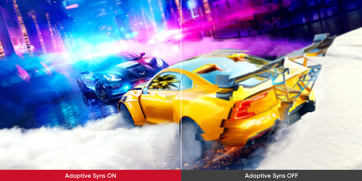 Màn hình VSP IP2512S1 giảm hiện tượng rách hình nhờ Adaptive-Sync