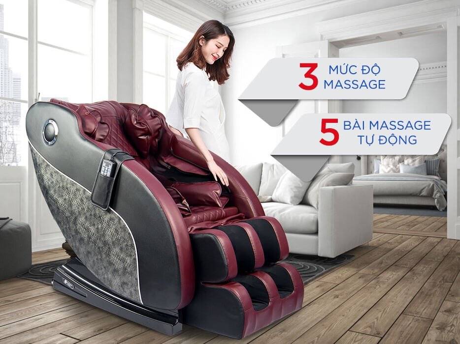 Ghế có 5 bài massage tự động Ghế massage văn phòng