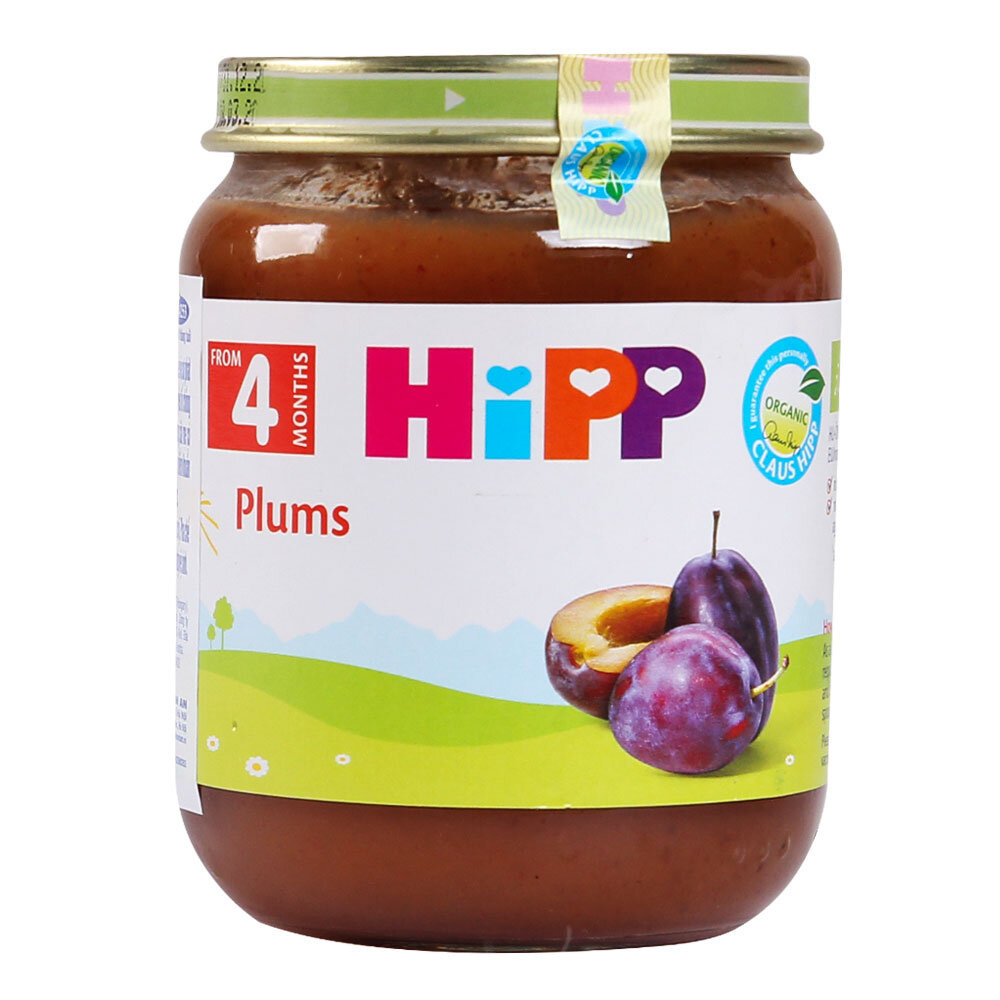 Dinh dưỡng đóng lọ HiPP Mận tây 4253 (125g)  Dinh dưỡng đóng lọ HiPP Mận tây 4253 (125g)