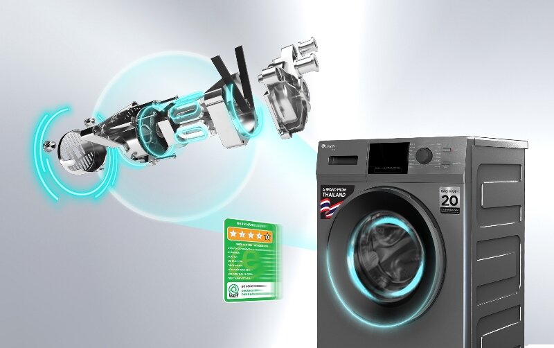 Máy giặt Casper Inverter 10.5 kg WF-105VG5