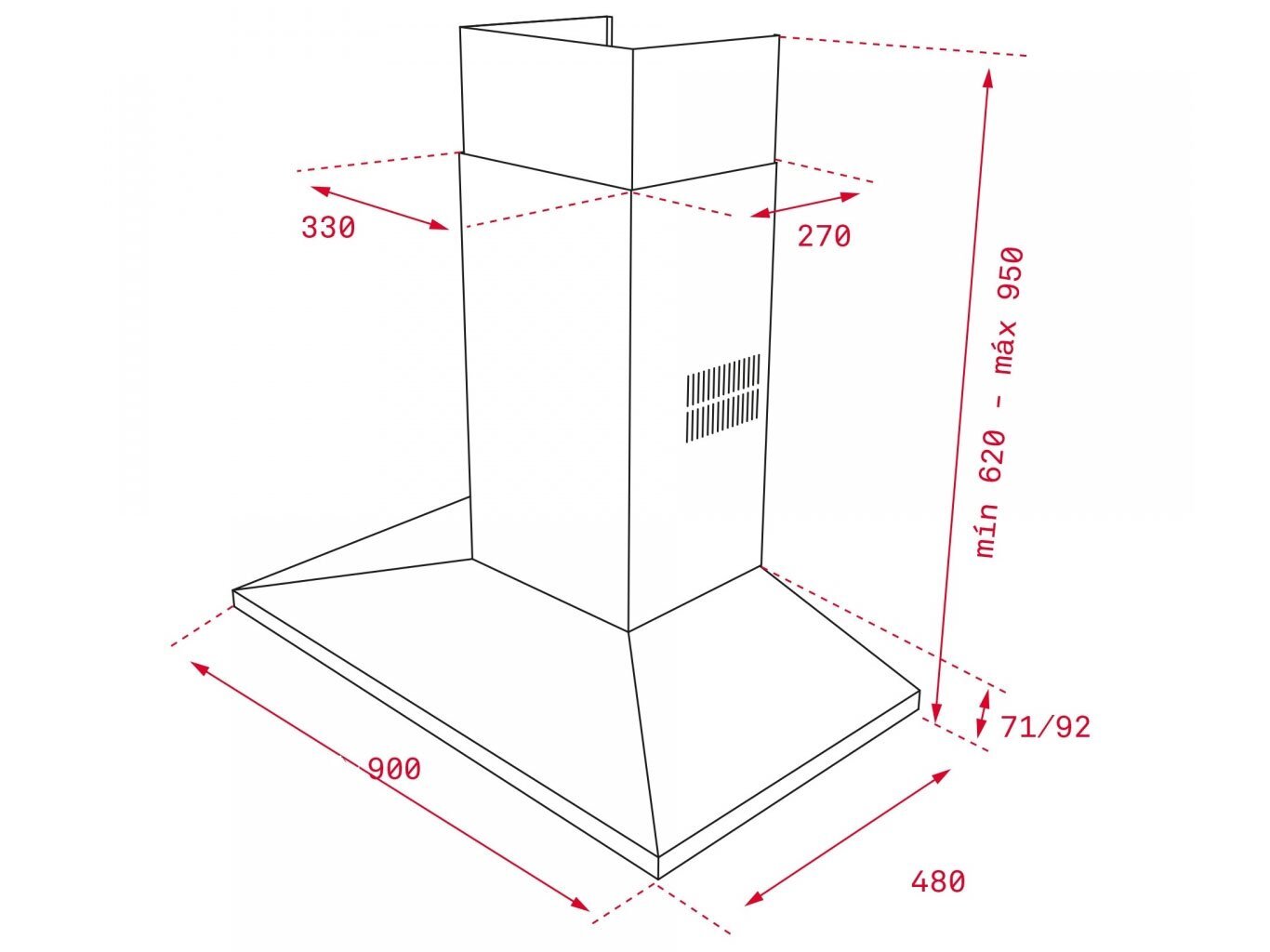 Kích thước Teka DSS 985 Teka DSS 985