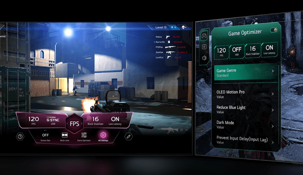 TV 83 inch OLED83M4PSA còn có tính năng Game Optimizer