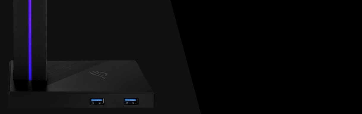 Giá treo tai nghe Asus ROG Throne Qi tích hợp cổng usb tiện lợi