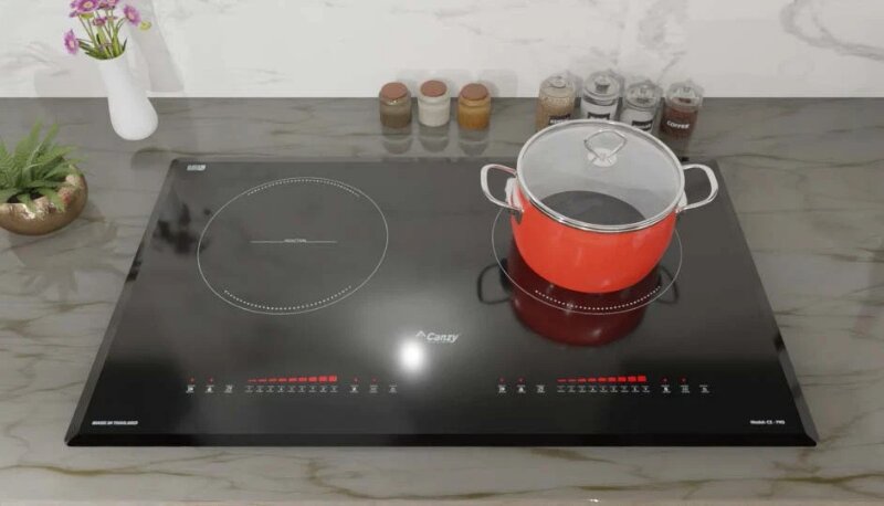 Bếp từ hồng ngoại âm 2 vùng nấu Canzy CZ-79D 