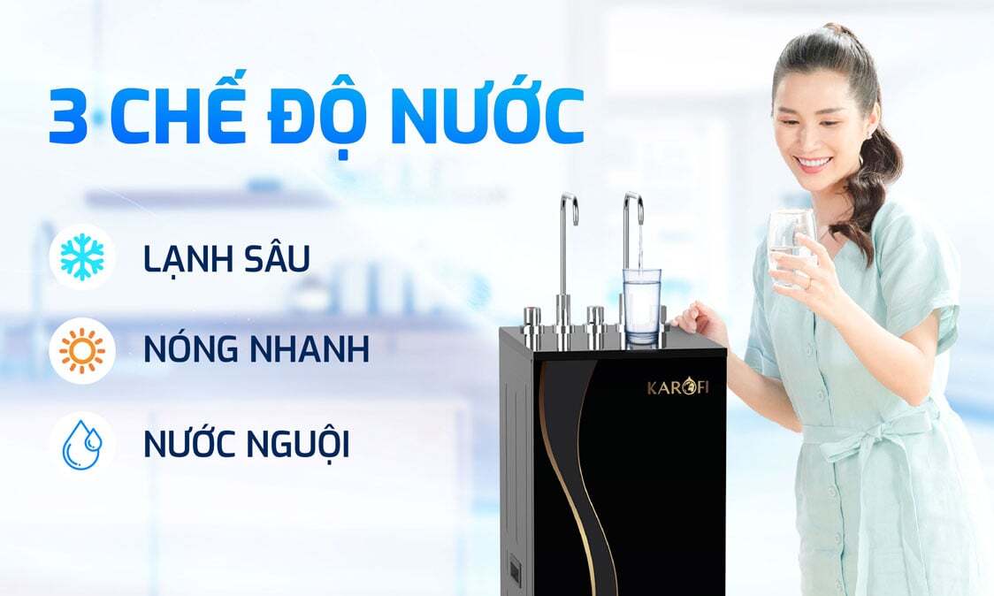 Máy lọc nước có 3 chế độ nước Máy lọc nước