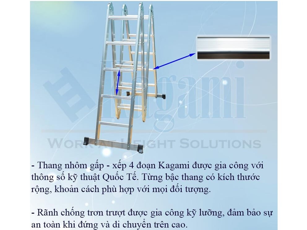 Thang gấp chữ A Thang nhôm gấp chữ A