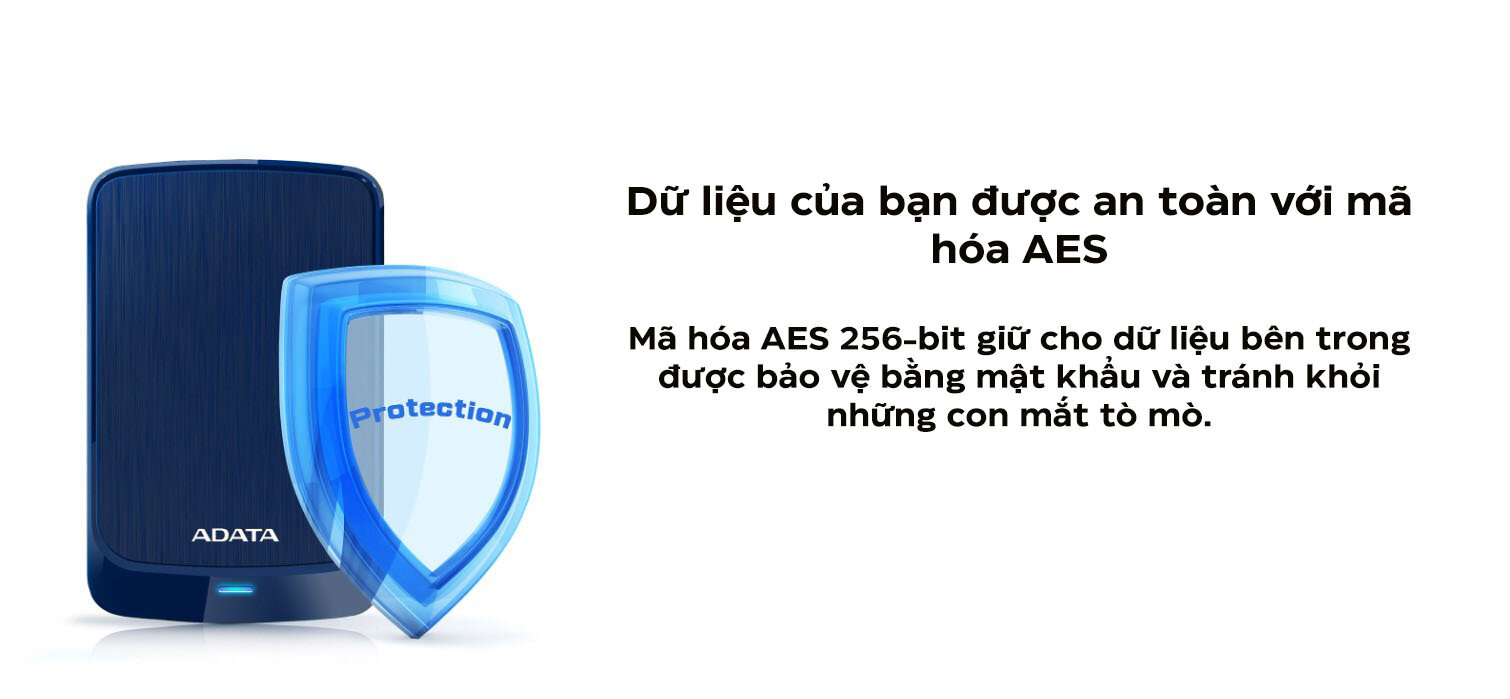 Ổ cứng di động Adata HV320 1TB màu trắng (AHV320-1TU31-CBK)