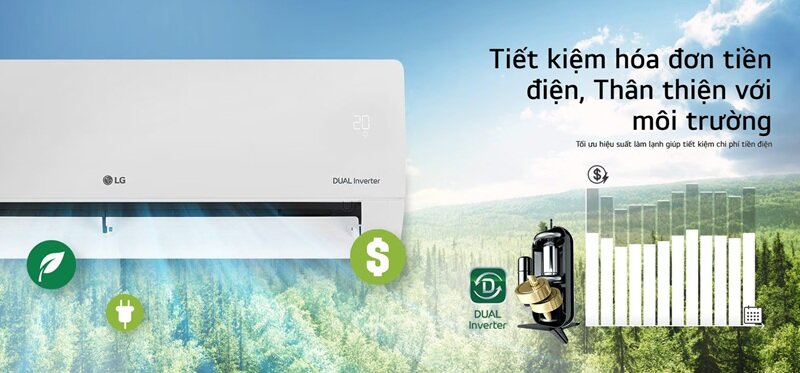 Điều Hòa LG Inverter 9000 BTU 1 Chiều IEC09M1