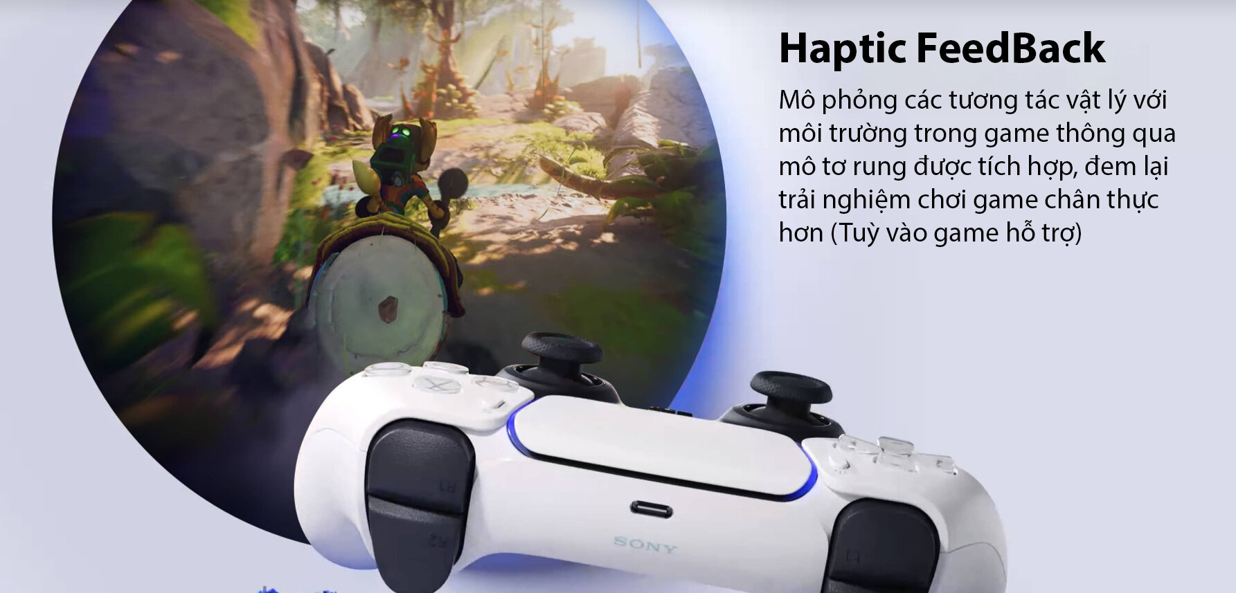 Tay cầm chơi Game Sony PS5 DualSense Starlight Blue CFI-ZCT1G 05 - Hàng chính hãng 3