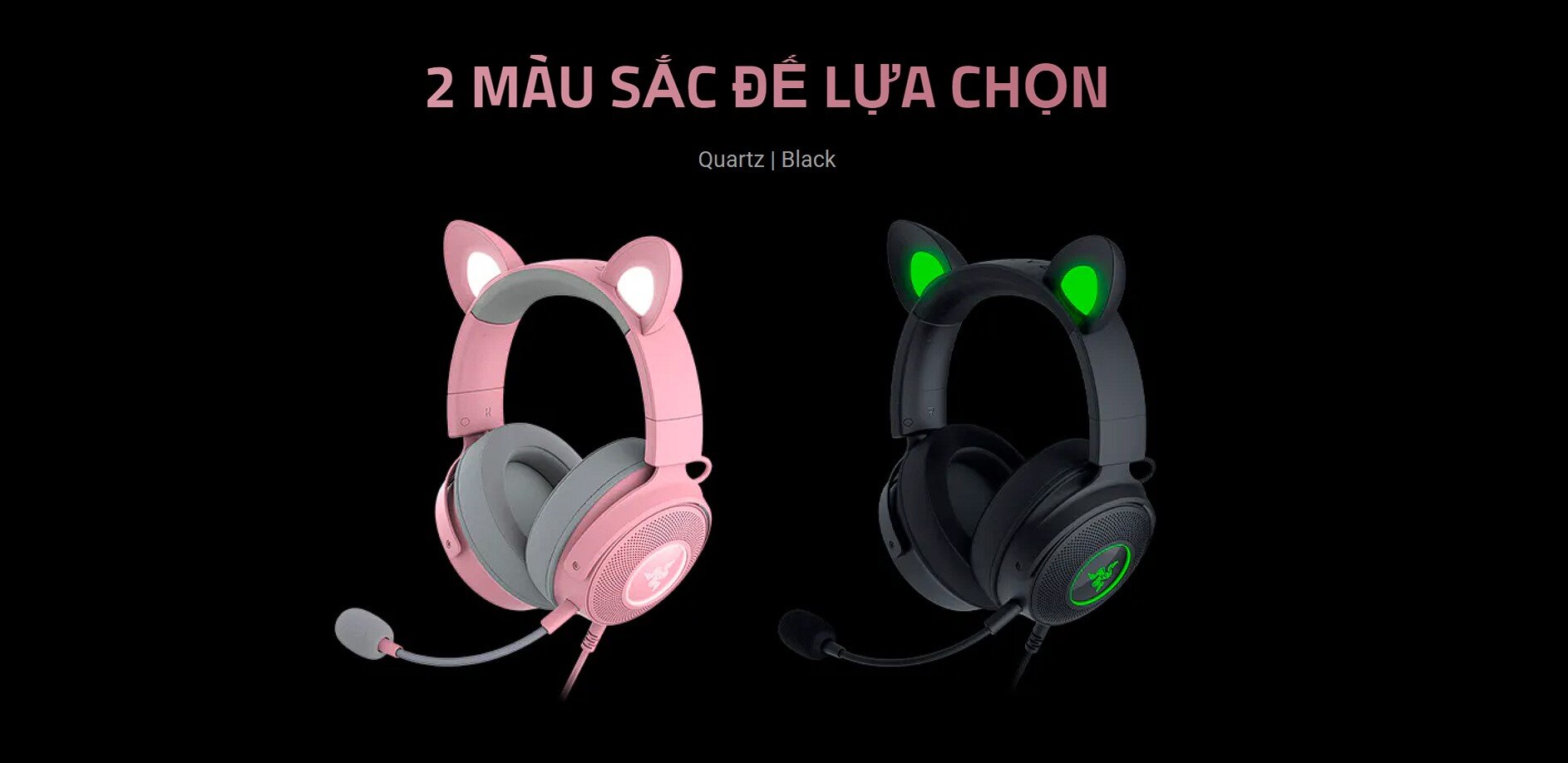 Tai nghe gaming có dây Razer Kraken Kitty V2 Pink _ RZ04-04730200-R3M1