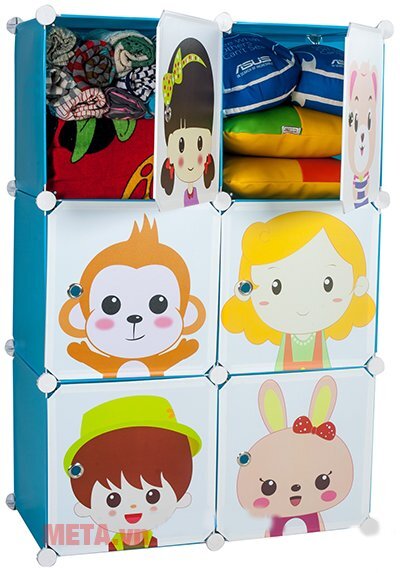 Tủ nhựa lắp ghép 6 ngăn Thanh Long TN01 Tủ nhựa lắp ghép 6 ngăn Thanh Long TN01
