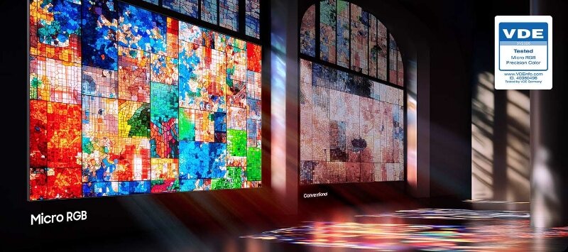 Smart tivi Micro RGB Samsung AI 4K 55 inch MRA55R85HA