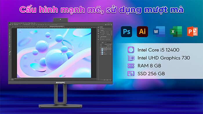 Máy tính All In One SingPC M24Ei51282-W