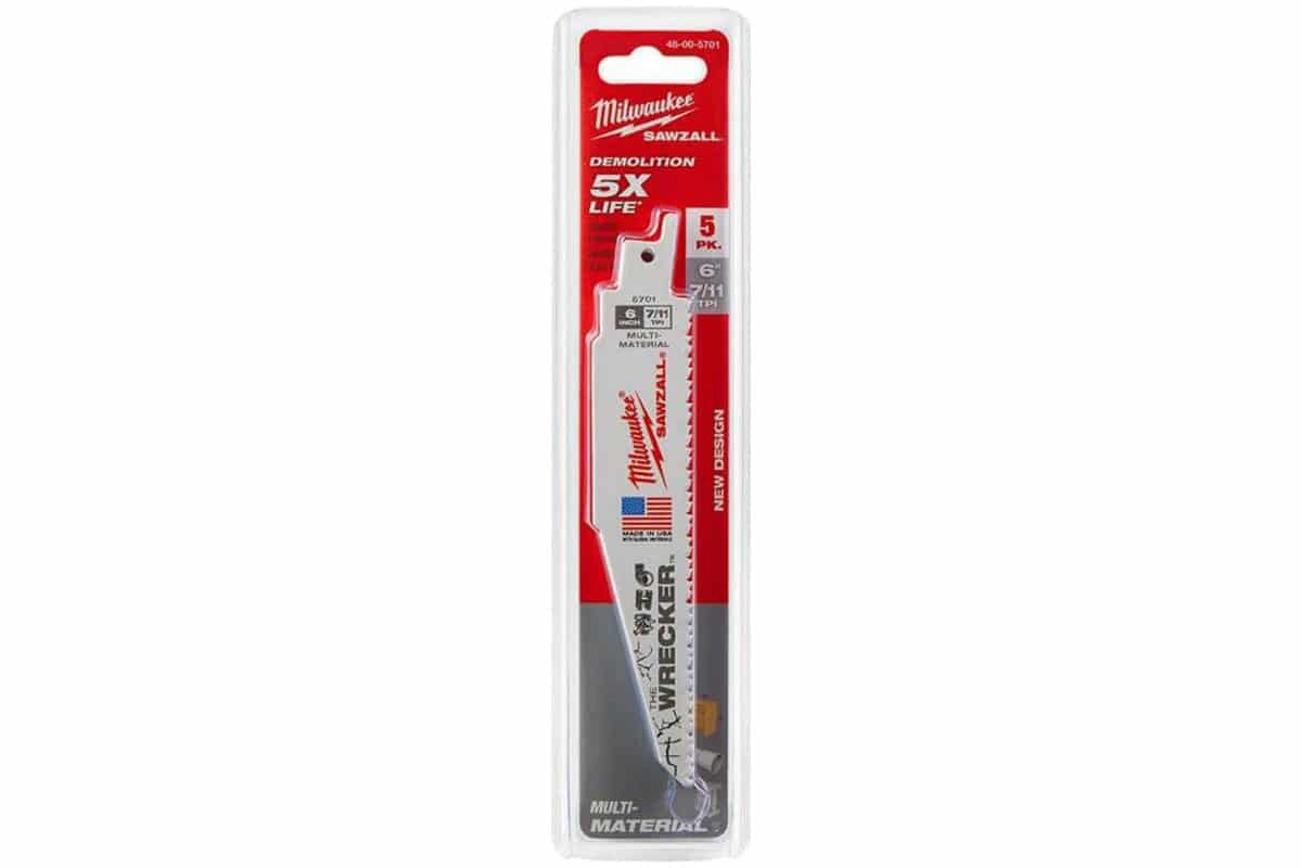 Bộ 5 lưỡi cưa kiếm đa năng WRECKER T8-150.24mm Milwaukee 48-00-5701