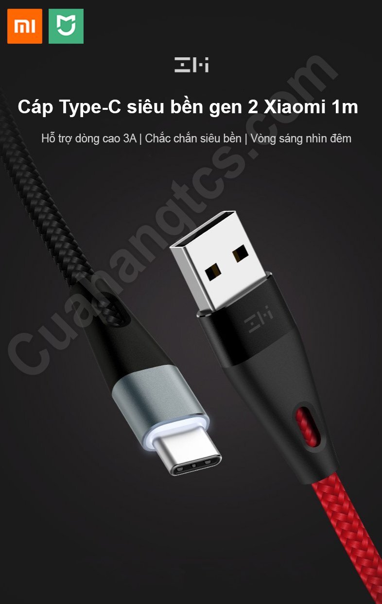 Cáp type C siêu bền Xiaomi ZMI AL706