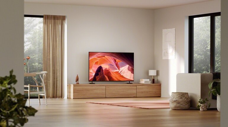 Google tivi Sony 4K 50 inch KD-50X80L thiết kế