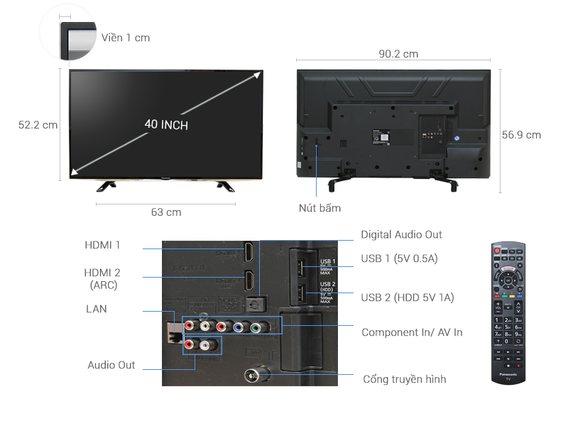 Smart Tivi Panasonic 40 inch TH-40DS500V Smart Tivi Panasonic 40 inch TH-40DS500V