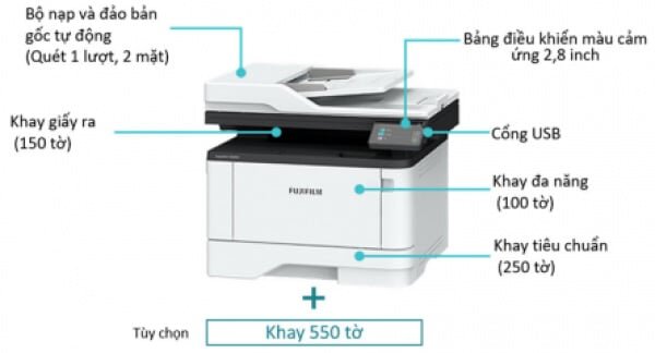 Máy in trắng đen đa năng FujiFilm ApeosPort 4020SD