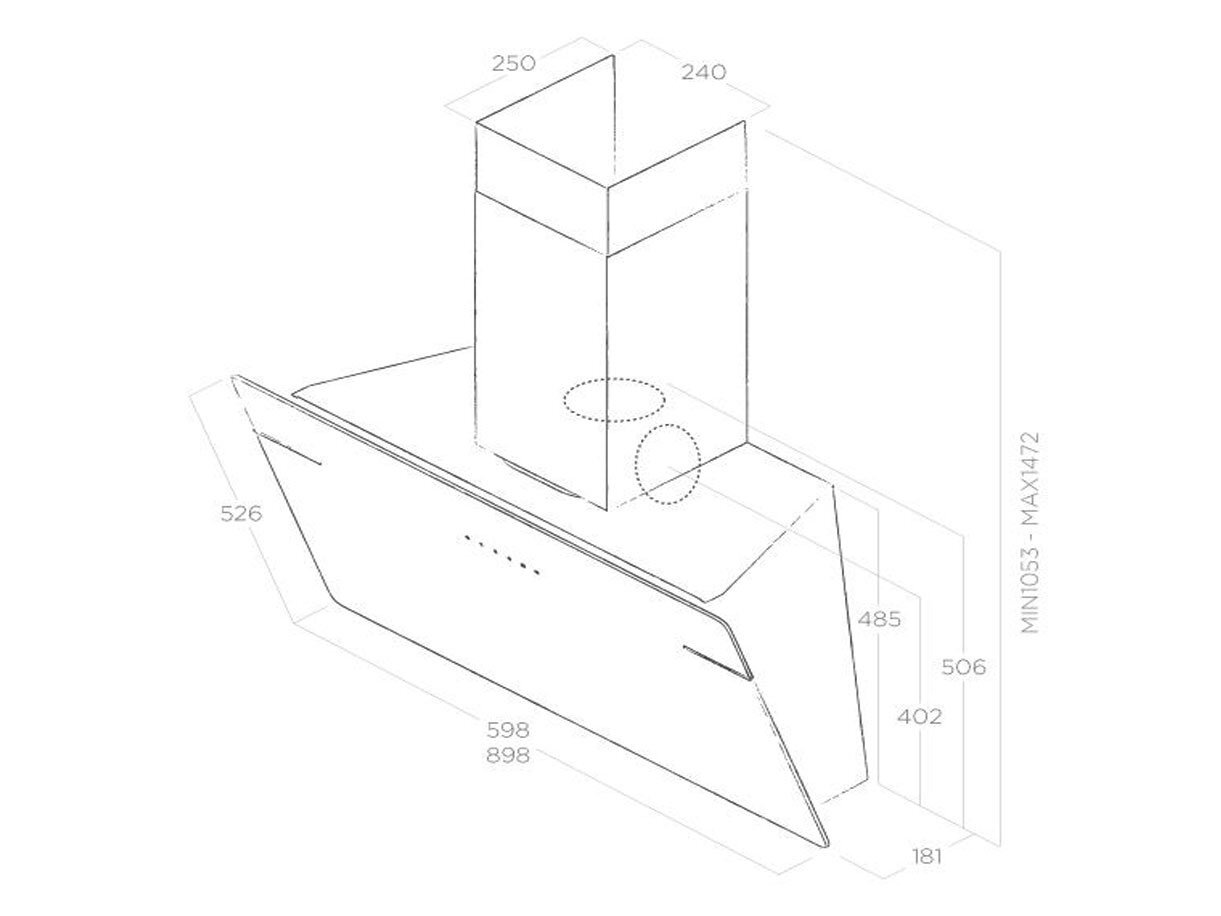 Máy hút mùi Elica L'essenza Máy hút mùi Elica L'essenza