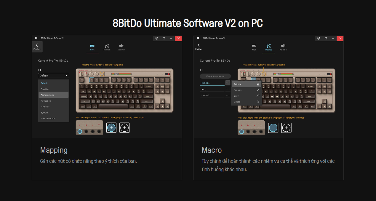 Bàn phím cơ 8BitDo Retro Mechanical Keyboard - C64 Edition 10