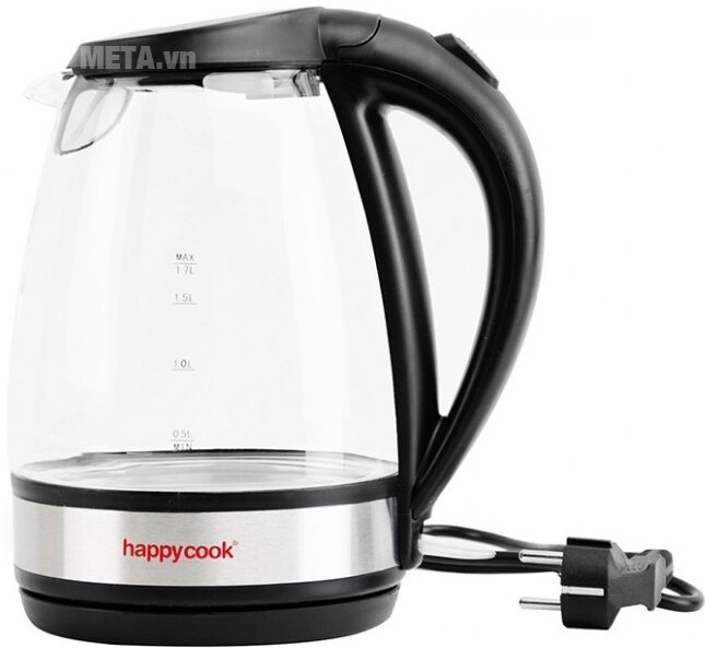 Bình đun siêu tốc thủy tinh Happy Cook HK17SK