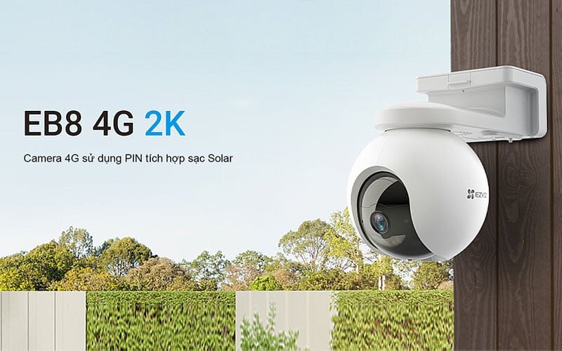 Camera wifi quay quét dùng pin EZVIZ EB8 4G 2K