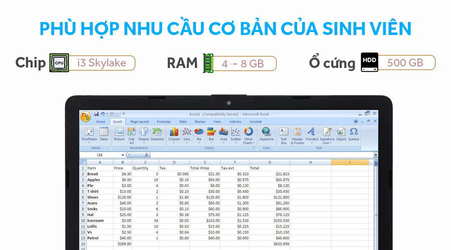 HP 15 bs572TU i3 6006U/4GB/500GB/Win10/(2JQ69PA)