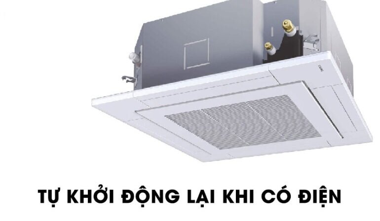Điều hòa Toshiba Inverter 13000 BTU 1 chiều RAV-GE1301AP-V/RAV-GE1301UP-V có khả năng tự khởi động lại khi có điện 