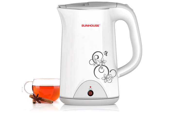 Bình siêu tốc 1.7L Inox Sunhouse SHD1388-Trắng