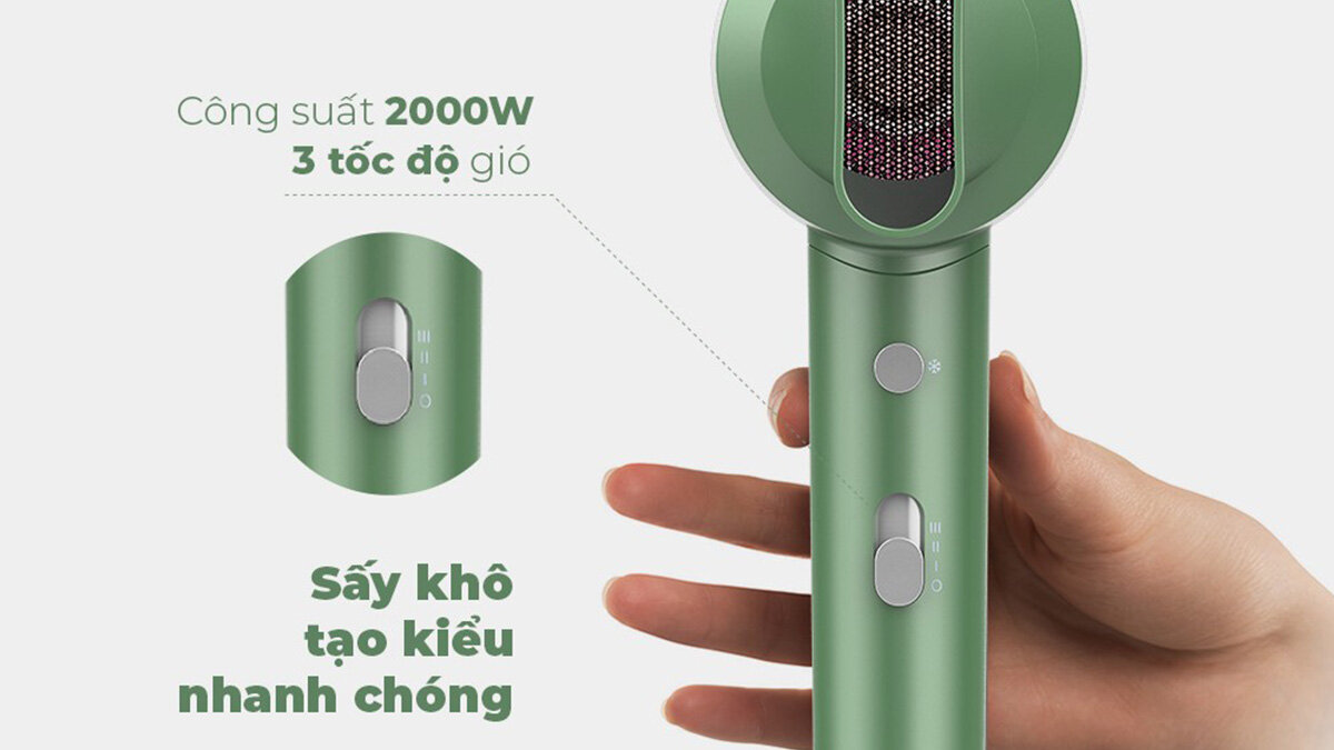 Sunhouse SHD2315B hoạt động công suất 2000W