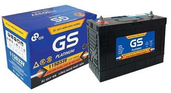 Ắc quy khô GS MF 115D33V Ắc quy khô GS MF 115D33V